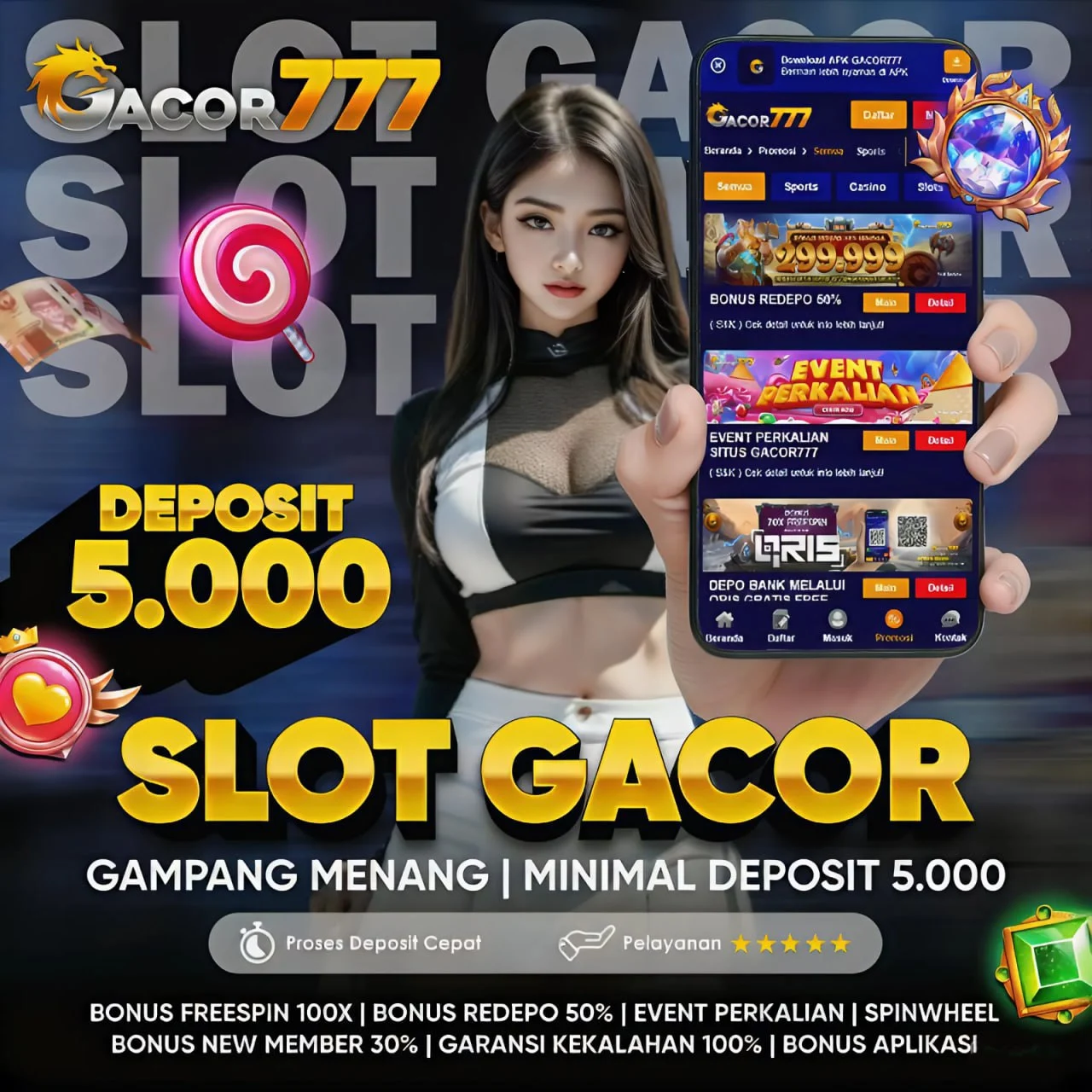 GACOR777: Situs Viral Link Slot Gacor 777 Terbaru Deposit 5000 Gampang Menang!